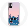 Image de Coque pour Xiaomi Poco M3 Pro Stitch le Nez en l'air fond rose Maniacase