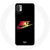 Image de Coque pour Xiaomi Poco M3 Pro Nike Logo Couleur fond noir Maniacase