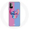 Image de Coque pour Xiaomi Redmi Note 10 5G Stitch et angel bleu rose Maniacase