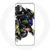 Image de Coque pour Xiaomi Redmi Note 10T 5G Valentino Rossi Pilote de vitesse fond blanc Maniacase