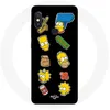 Image de Coque pour Xiaomi Redmi Note 5 Pro Les Simpson autocollants fond noir Maniacase