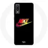 Image de Coque pour Samsung Galaxy A02 Nike Logo Couleur fond noir Maniacase