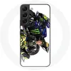 Image de Coque pour Samsung Galaxy S22 Valentino Rossi Pilote de vitesse fond blanc Maniacase