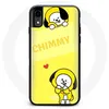 Image de Coque pour Iphone XR BTS Bangtan BT21 Chimmy Jimin Fond Jaune Maniacase