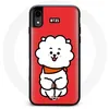 Image de Coque pour Iphone X BTS Bangtan Garçons BT21 RJ de Jin Fond Rouge Maniacase