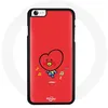 Image de Coque pour Iphone 5 BTS Bangtan Garçons BT21 TATA V Fond Rouge Maniacase
