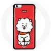 Image de Coque pour Iphone 7 BTS Bangtan Garçons BT21 RJ de Jin Fond Rouge Maniacase