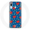 Image de Coque pour Samsung Galaxy A20e BTS Bangtan Garçons BT21 TATA de V Fond Bleu Maniacase
