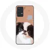 Image de Coque pour Samsung Galaxy A13 4G / A13 4G Lite Race de chiens Épagneul japonais Noir et Blanc Maniacase
