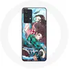 Image de Coque pour Samsung Galaxy A13 4G / A13 4G Lite Tanjiro et Nezuko Demon Slayer Kimetsu no Yaiba Anime Maniacase