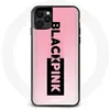 Image de Coque pour Iphone 12 Pro Blackpink Groupe de K-pop Logo Noir Rose Fond Rose Maniacase