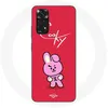 Image de Coque pour Xiaomi Redmi Note 11S 4G BTS Bangtan Garçons BT21 Cooky Fond Rouge Maniacase