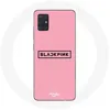 Image de Coque pour Samsung Galaxy A71 Blackpink Groupe de K-pop Logo Fond Rose Maniacase