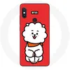 Image de Coque pour Xiaomi Redmi Note 5 Pro BTS Bangtan Garçons BT21 RJ de Jin Fond Rouge Maniacase