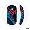 Image de Souris Sans Fil Texture abstraite bleu noir rouge Maniacase
