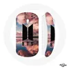 Image de Souris Sans Fil Bangtan Sonyeondan BTS Logo Noir Fond Coucher de Soleil Maniacase