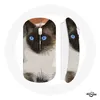 Image de Souris Sans Fil Siamois Noir et blanc Yeux Bleus Maniacase