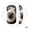 Image de Souris Sans Fil Chat Siamois Noir et blanc aux Yeux Bleus Maniacase