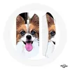 Image de Souris Sans Fil Épagneul nain continental papillon Chiot Blanc et marron Maniacase