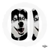 Image de Souris Sans Fil Husky de Sibérie Yeux Bleus Maniacase