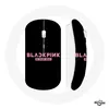 Image de Souris Sans Fil Blackpink in Your Area Fond Noir Logo Rose Maniacase