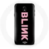 Image de Coque pour Samsung Galaxy J7 2017 Blink Fandom Blackpink Logo Rose Fond Noir Maniacase