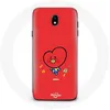 Image de Coque pour Samsung Galaxy S4 Bangtan Garçons BT21 TATA V Fond Rouge Maniacase