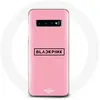 Image de Coque pour Samsung Galaxy S10 Blackpink Groupe de K-pop Logo Fond Rose Maniacase