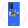 Image de Coque pour Samsung Galaxy A33 5G BTS BT21 Tata Chimmy Cooky Rj Koya Shooky Et Mang Jouent De la musique Fond Bleu Maniacase