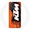 Image de Coque pour Samsung Galaxy A33 5G KTM Logo blanc fond orange Maniacase