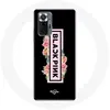 Image de Coque pour Xiaomi Redmi Note 10 Pro Blackpink Groupe de K-pop Logo Noir Rose Fond Noir Maniacase