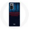 Image de Coque pour Xiaomi Redmi Note 10 Pro Stranger Things logo Fond Bleu de la saison 2 Maniacase