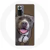 Image de Coque pour Xiaomi Redmi Note 10 Pro Chien Pitbull Blanc gris Maniacase