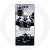Image de Coque pour Xiaomi Redmi Note 10 Pro Formule 1 Valtteri Bottas pilote de course F1 Noir Maniacase