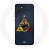 Image de Coque pour Samsung Galaxy A03 Game of Thrones Saison 8 Le Trône de Fer Triangle Logo Baratheon Lannister Stark et Targaryen Maniacase