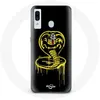 Image de Coque pour Samsung Galaxy A40 Cobra Kai Logo Jaune Fond Noir Affiche Série Maniacase