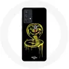 Image de Coque pour Samsung Galaxy A13 4G / A13 4G Lite Cobra Kai Logo Jaune Fond Noir Affiche Série Maniacase