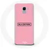 Image de Coque pour Samsung Galaxy A6 2018 Blackpink Groupe de K-pop Logo Fond Rose Maniacase
