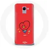 Image de Coque pour Samsung Galaxy A6 2018 BTS Bangtan Garçons BT21 TATA V Fond Rouge Maniacase