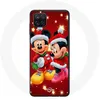 Image de Coque pour Samsung Galaxy A12 Mickey Mouse et Minnie Mouse le jour de Noël Maniacase