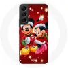 Image de Coque pour Samsung Galaxy S21 FE Mickey Mouse et Minnie Mouse le jour de Noël Maniacase