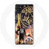 Image de Coque pour Samsung Galaxy A21s PSG Neymar et Mbappé Joyeux noël Maniacase
