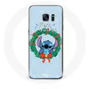 Image de Coque pour Samsung Galaxy S7 Edge Stitch neige joyeux Noël bleu Maniacase
