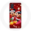 Image de Coque pour Samsung Galaxy A51 4G Mickey Mouse et Minnie Mouse le jour de Noël Maniacase