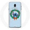 Image de Coque pour Samsung Galaxy J7 2017 Stitch neige joyeux Noël bleu Maniacase