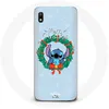 Image de Coque pour Samsung Galaxy A10 Stitch neige joyeux Noël bleu Maniacase
