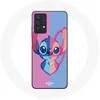 Image de Coque pour samsung galaxy A32 5G Stitch et angel bleu rose Maniacase