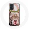 Image de Coque pour Samsung Galaxy A32 5G Chien de Pitbull marron Maniacase