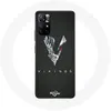 Image de Coque pour Xiaomi Redmi Note 11s 5G Vikings Série Saison 6 logo V Epée Gris Fond Noir Maniacase