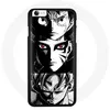 Image de Coque pour Iphone 8 Sangoku Naruto Luffy one piece Dragon Ball Z fond noir et blanc anime manga Maniacase